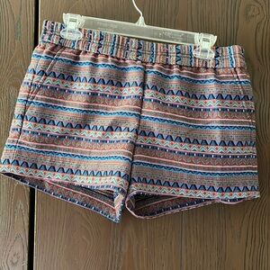 J Crew multicolored shorts . Size 6